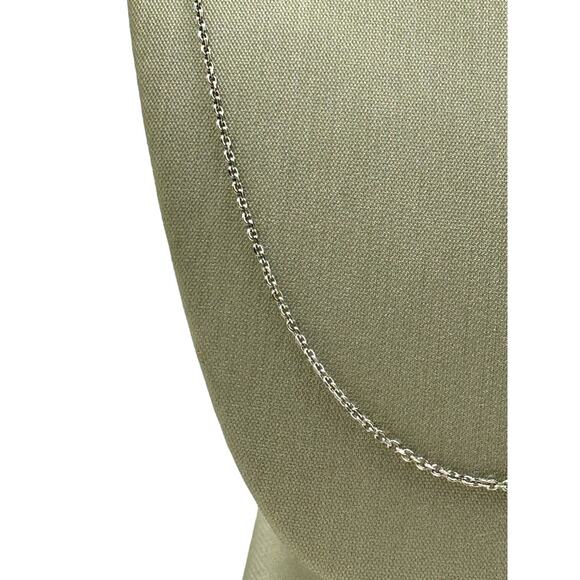 14K White Gold Mini Cable Link Chain (16935) - Picture 1 of 6